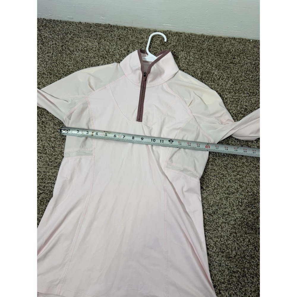 Lululemon Run Turn Around 1/2 Zip Long Sleeve Pink Women's Size 6 Medium - Picture 8 of 8